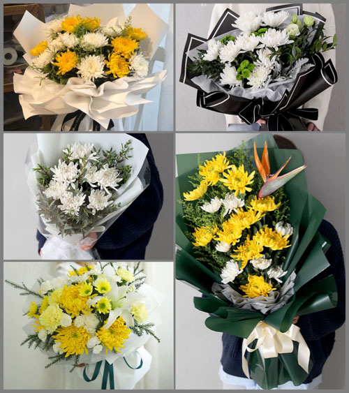 山西忻州静乐县段家寨乡白事花束代送